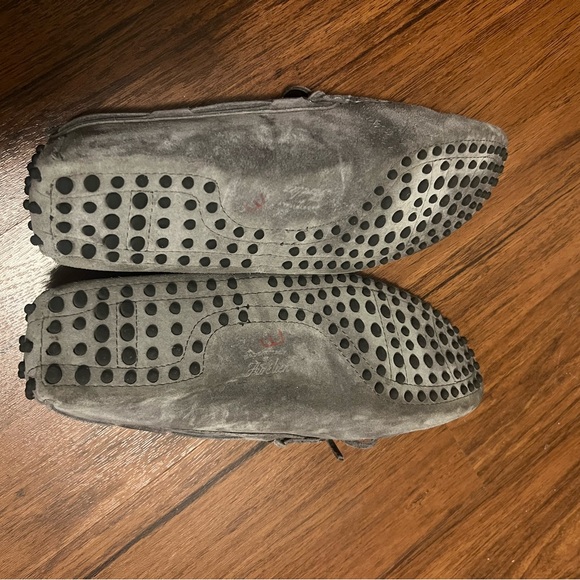 Made in Italy Gray Suede Men's Loafers - Picture 7 of 7